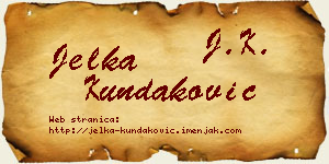 Jelka Kundaković vizit kartica